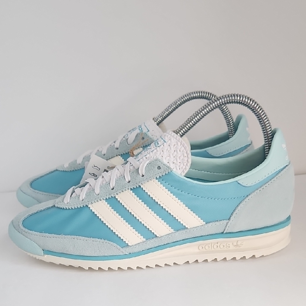 Adidas SL 72 OG Women's Light Blue and White Sneakers - Picture 3 of 8